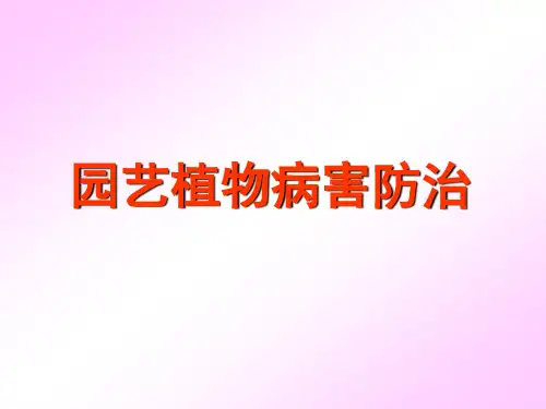 《园艺植物病害防治》PPT课件