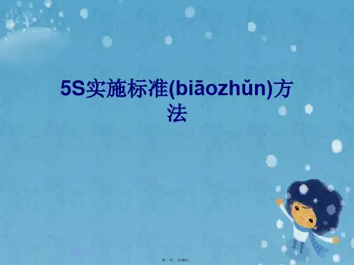 5S实施标准方法