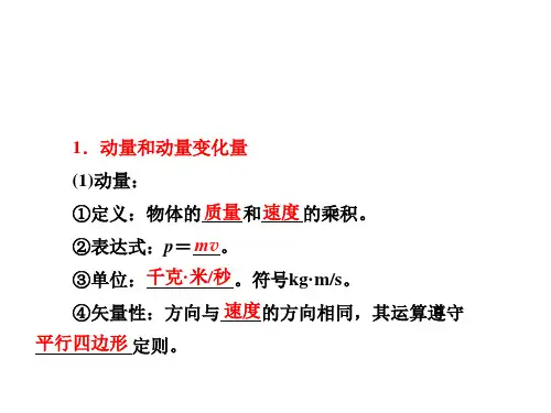 动量和动量定理 课件