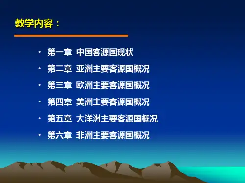 客源国概况