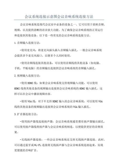会议系统连接示意图会议音响系统连接方法
