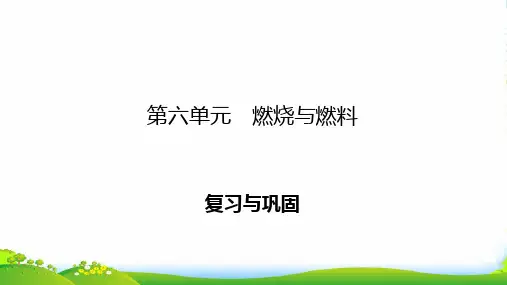 鲁教版九年级全册化学课件：第6单元 燃烧与燃料 复习与巩固6(共35张PPT)