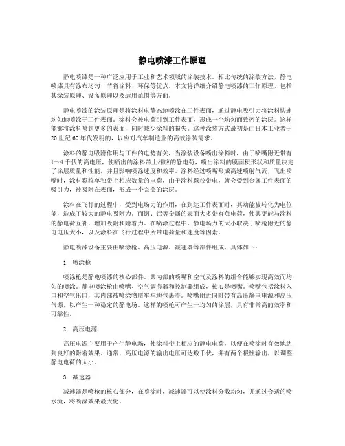 静电喷漆工作原理