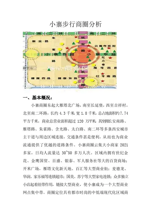 小寨步行商圈分析