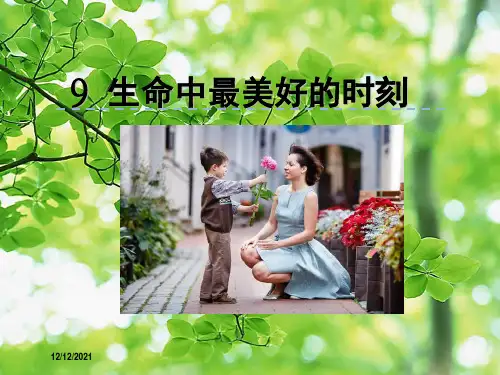 五年级语文上册 第二单元 9《生命中最美好的时刻》优佳课件 小学五年级上册语文课件
