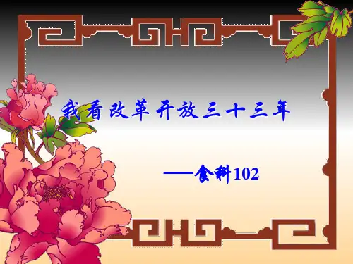 我看改革开放三十年123PPT课件