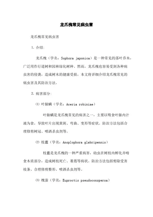 龙爪槐常见病虫害