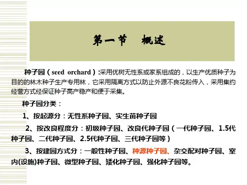 林木育种学第五章种子园