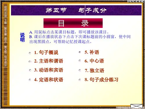 现代汉语 语法5
