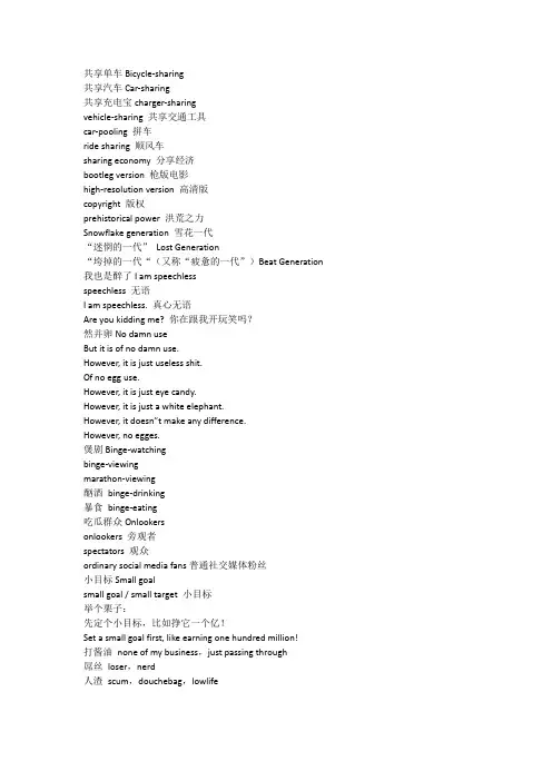 英文热词