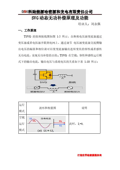 SVG动态无功补偿原理及功能