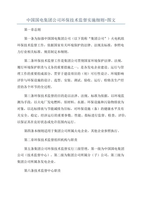中国国电集团公司环保技术监督实施细则-图文