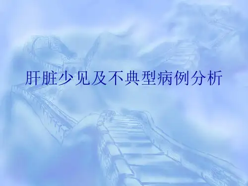 肝脏少见及不典型肿瘤PPT课件