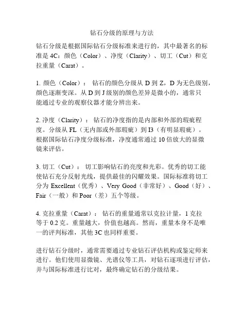 钻石分级的原理与方法