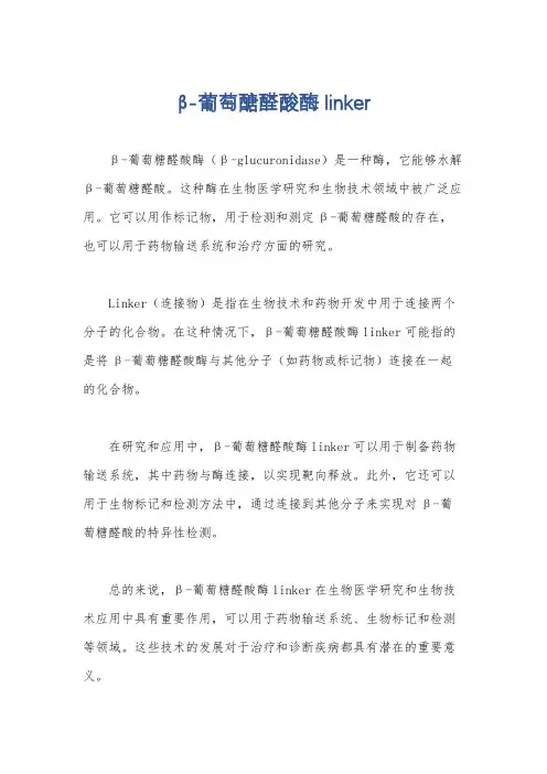 β-葡萄醣醛酸酶 linker
