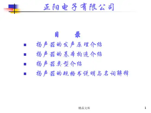 扬声器基础知识【创意版】.ppt