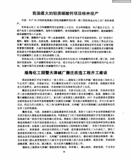 渤海化工园暨天津碱厂搬迁改造工程开工建设