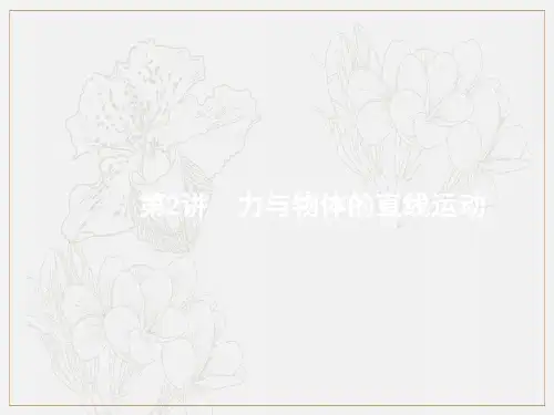 2019高考物理大二轮实用课件：专题一 力与运动 2 
