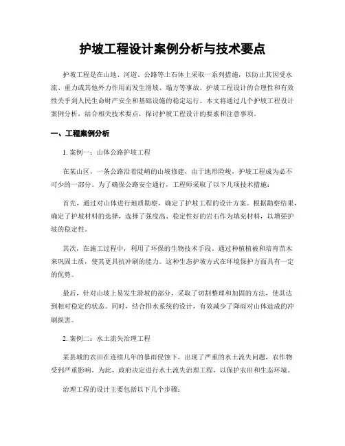护坡工程设计案例分析与技术要点