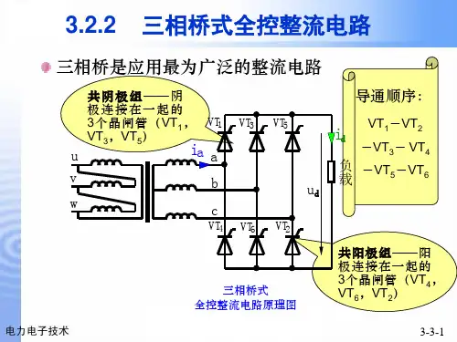 三相桥可控整流--电力电子技术
