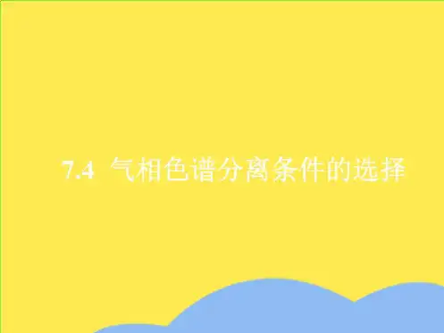 气相色谱分离条件的选择(“温度”相关文档)共7张