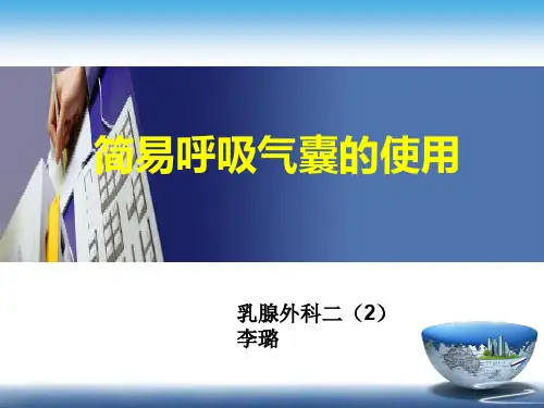 简易呼吸气囊的使用PPT课件