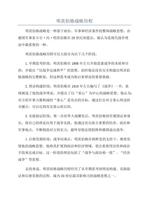 明茨伯格战略历程