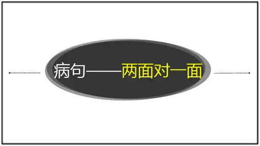 病句类型之两面对一面课件