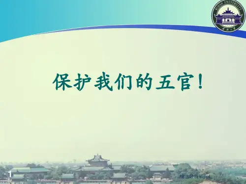 保护我们的五官PPT课件