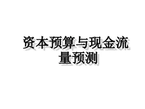 资本预算与现金流预算