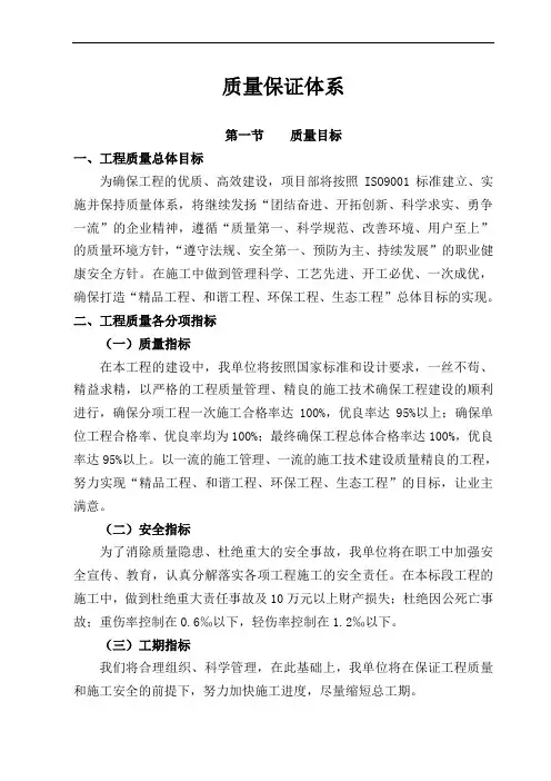 建筑工程项目质量保证体系