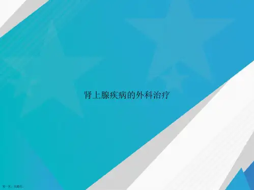 肾上腺疾病的外科治疗讲课文档