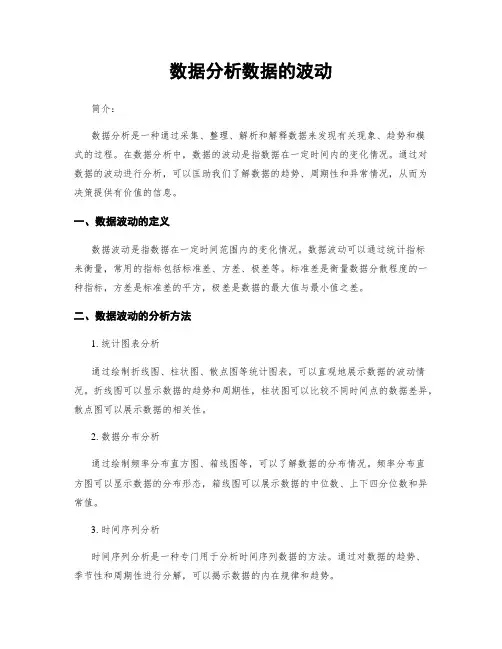 数据分析数据的波动