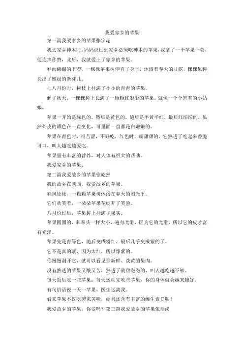 最新-我爱家乡的苹果3 精品