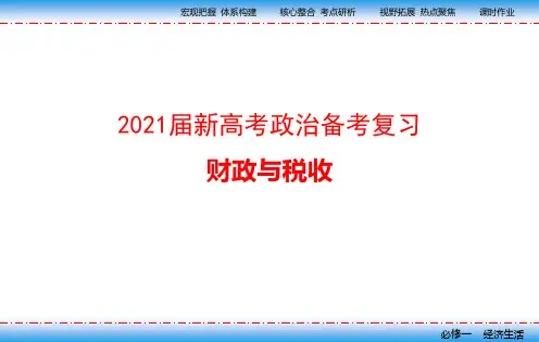 2021届新高考政治备考复习 财政与税收