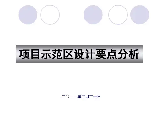 项目示范区设计要点分析PPT课件