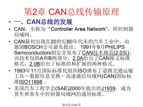 CAN总线传输原理