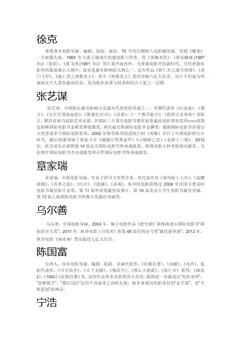 导演简介