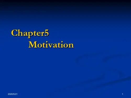 Chapter5 Motivation