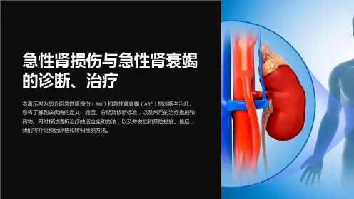 急性肾损伤与急性肾衰竭的诊断、治疗
