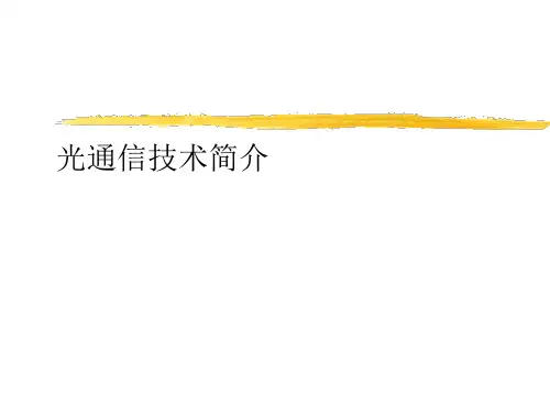 光通信技术简介-PPT课件
