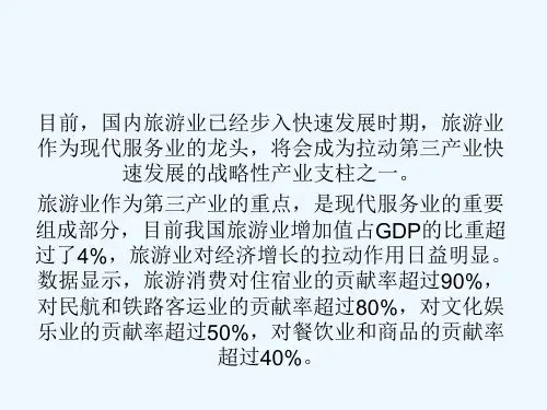 中国旅游业的发展现状与问题.ppt