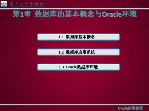 第1章  数据库的基本概念与PPT课件