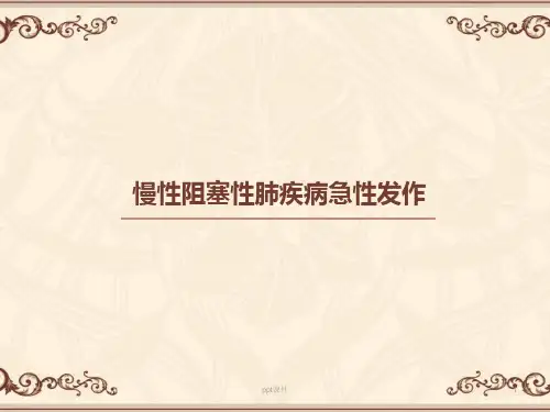 慢性阻塞性肺疾病的护理 ppt课件
