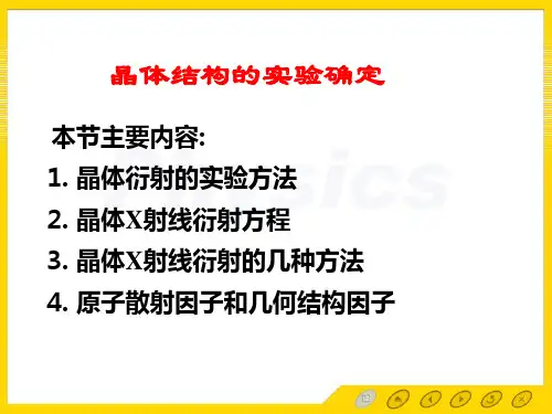 晶体的衍射
