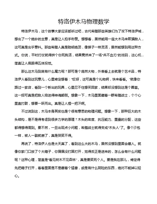 特洛伊木马物理数学