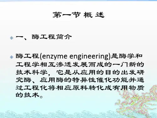 生物制药技术酶工程制药