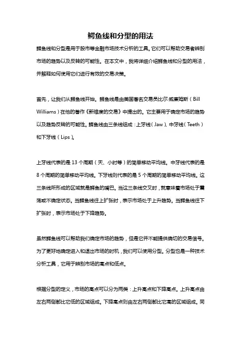 鳄鱼线和分型的用法