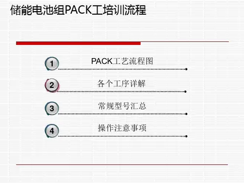 后备电源锂电池PACK工艺详解