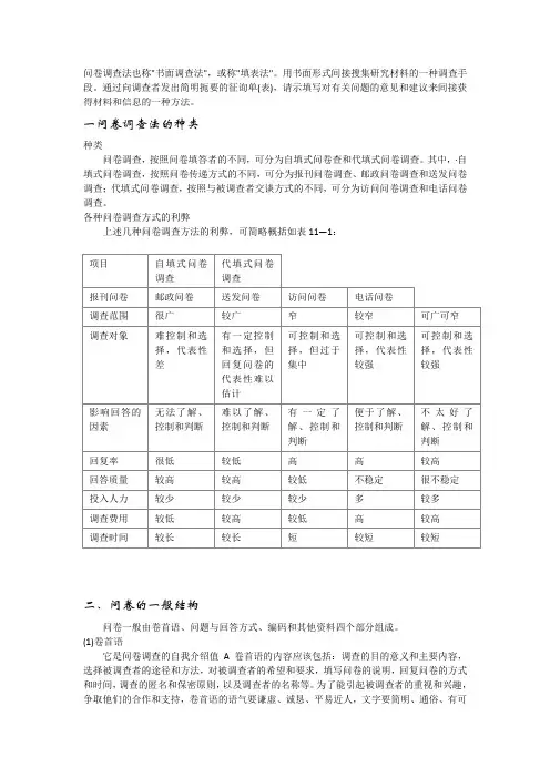 问卷调查,关于问卷调查方法的步骤及注意问题
